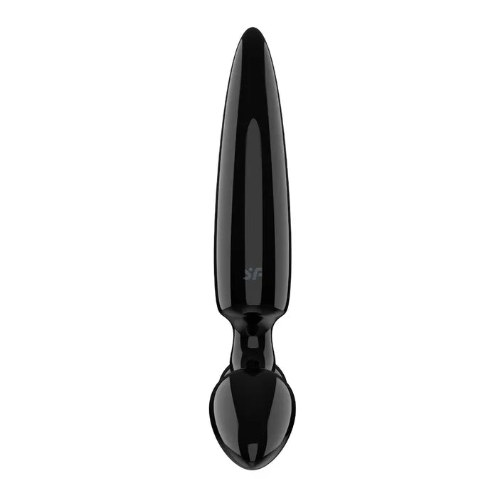 Satisfyer Triple Crystal 1 Black Glass 3 In 1 Butt Plug Satisfyer