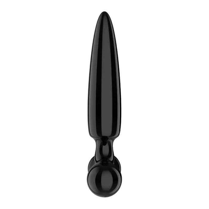 Satisfyer Triple Crystal 1 Black Glass 3 In 1 Butt Plug Satisfyer