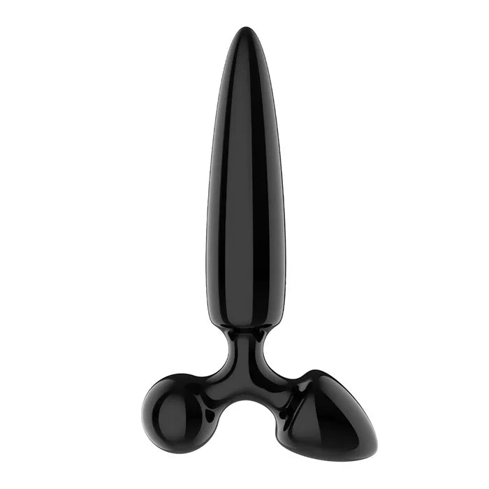 Satisfyer Triple Crystal 1 Black Glass 3 In 1 Butt Plug Satisfyer