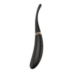 Satisfyer Tip Tease Black USB Rechargeable Vibrator With Twirling Tip Satisfyer