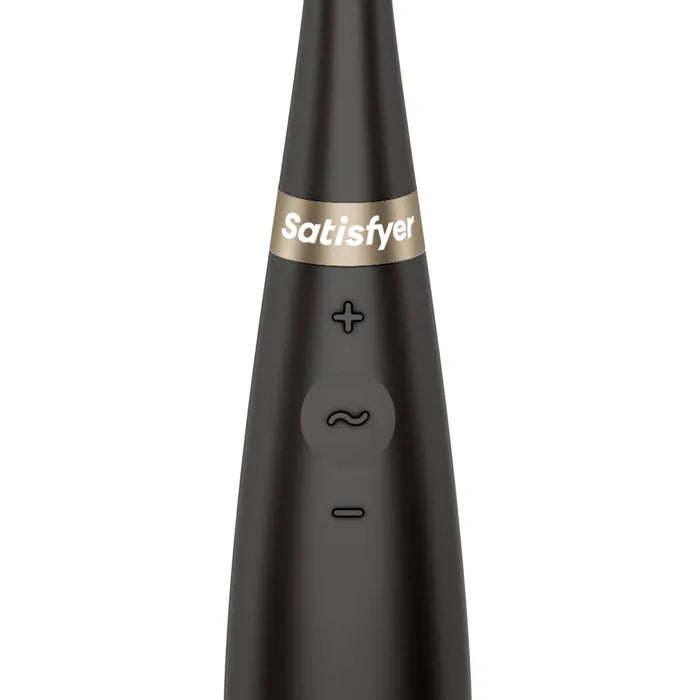 Satisfyer Tip Tease Black USB Rechargeable Vibrator With Twirling Tip Satisfyer