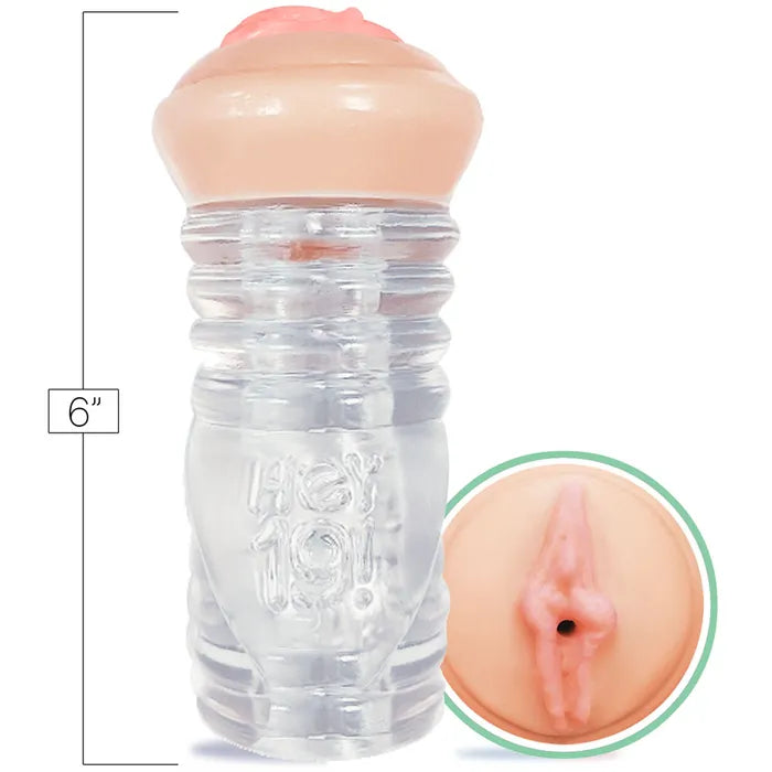 Icon Brands Hey 19! Lucy Tyler Teen Vagina Stroker Flesh / Clear Icon Brands