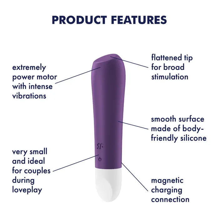 Satisfyer Ultra Power Bullet 2 Purple USB Rechargeable Bullet Satisfyer