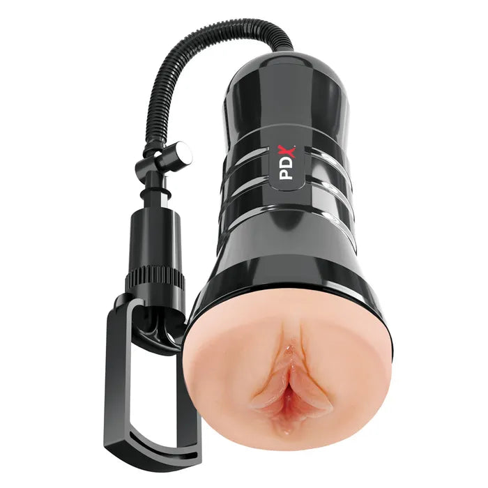 Pipedream PDX Wet Pussies Super Sucker XXL Vagina Stroker With Suction Pump Flesh Pipedream Main image