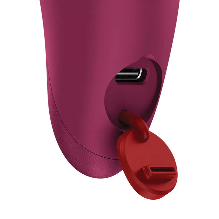 Fun Factory CHARME USB C Rechargeable Stimulator Wine Red Fun Factory