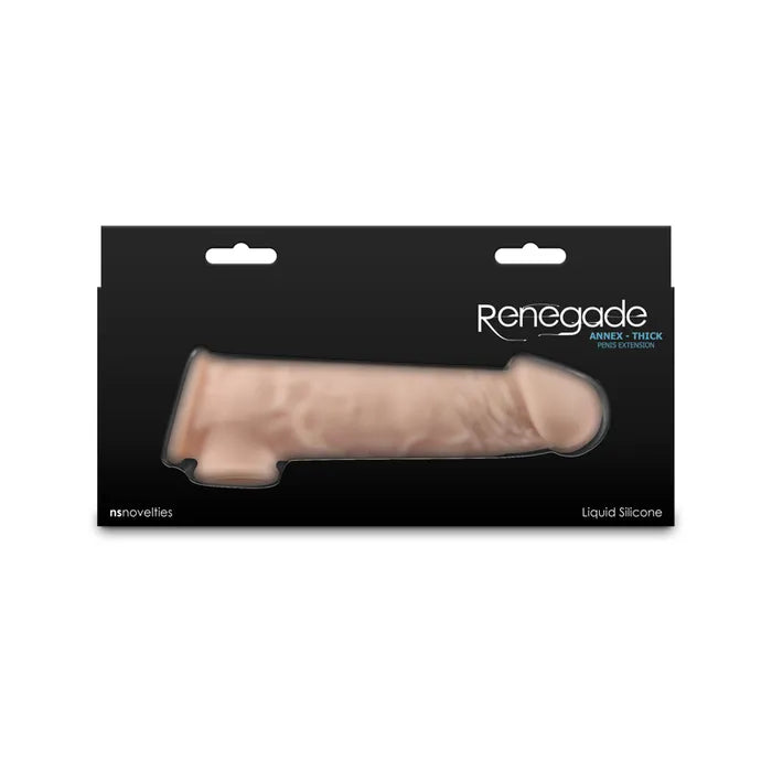 NS Novelties Renegade Annex Thick Penis Extender Sleeve 18.6cm Flesh NS Novelties