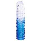 Adam & Eve SAPPHIRE Clear Penis Sleeve Set Set Of 4 Blue Adam & Eve