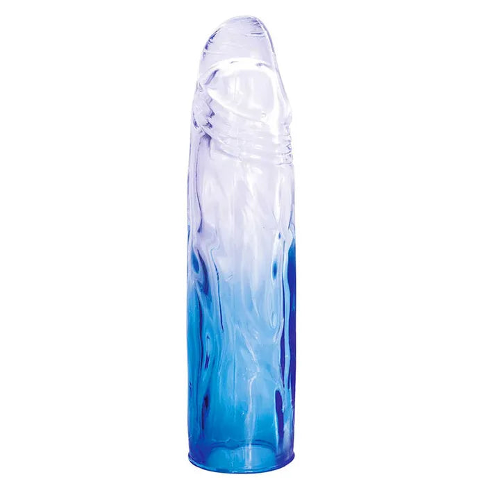 Adam & Eve SAPPHIRE Clear Penis Sleeve Set Set Of 4 Blue Adam & Eve