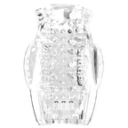 Adam & Eve PLEASURE PRO 3000 USB Rechargeable Thrusting & Rotating Auto Stroker Clear / Red Adam & Eve