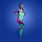 Fantasy Lingerie GLOW Pressure Point Teddy Glow In Dark Green One Size Fantasy Lingerie