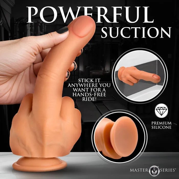 XR Brands Master Series The Finger Giant Finger Dildo 21.3cm Flesh Secondary image