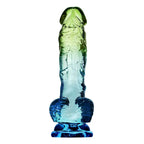 Adam & Eve SENSUAL SEASIDE Dildo 8.5 Inch Blue / Green Adam & Eve