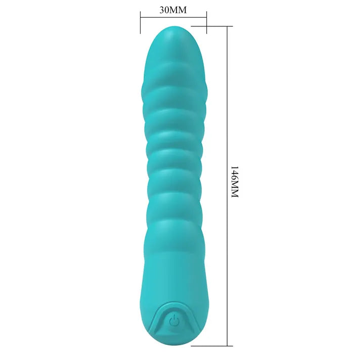 Party Up NIKI USB Rechargeable Vibrator 15.4cm Teal Party Up