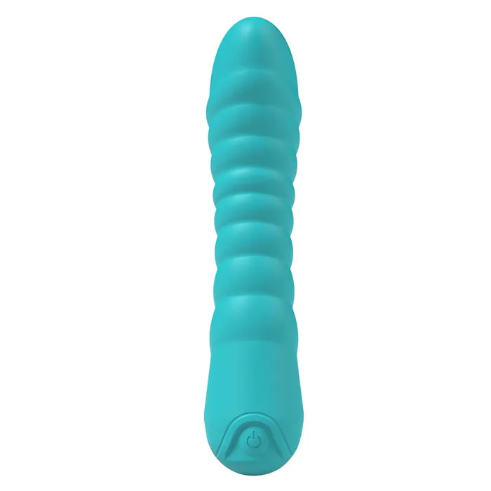 Party Up NIKI USB Rechargeable Vibrator 15.4cm Teal Secondary image