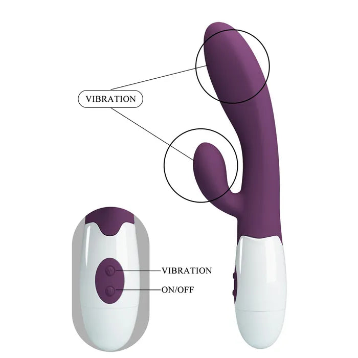 Party Up BEN Classic Vibe Purple Rabbit Vibrator 20cm Party Up