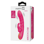 Party Up MONICA USB Rechargeable Rabbit Vibrator 15.8cm Pink Party Up