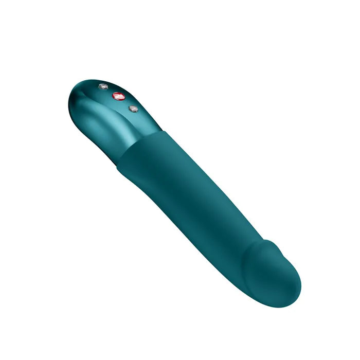 Fun Factory STRONIC REAL USB Rechargeable Thrusting Vibrator Bottle Green Fun Factory