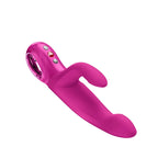 Fun Factory BI STRONIC IMMERSE USB C Rechargeable Thrusting Vibrator Magenta 22.1 cm Fun Factory