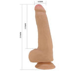 Party Up THOMAS Slide Skin Dong Flexible Dildo 23cm Flesh Party Up