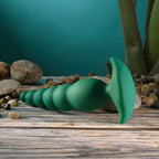 Gender X THE RATTLER USB Rechargeable Vibrating & Twirling Anal Plug Green 17 cm Gender X