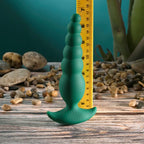 Gender X THE RATTLER USB Rechargeable Vibrating & Twirling Anal Plug Green 17 cm Gender X