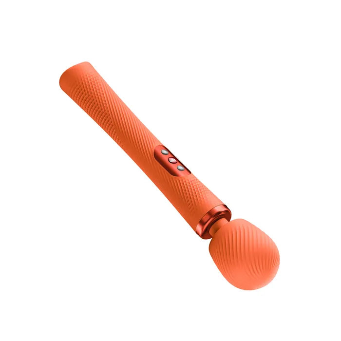 Fun Factory VIM USB C Rechargeable Rumbling Massage Wand Orange Fun Factory