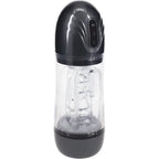 Shots toys PUMPED SonicPull USB Rechargeable Sucking & Vibrating Automatic Masturbator Gunmetal Grey / Clear Shots Toys