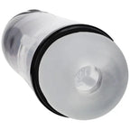 Shots toys PUMPED SonicPull USB Rechargeable Sucking & Vibrating Automatic Masturbator Gunmetal Grey / Clear Shots Toys