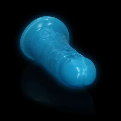 Shots Toys REALROCK Slim Glow In The Dark Neon Dildo 15.5cm Shots Toys