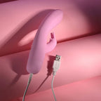 Evolved CUSHY BUNNY USB Rechargeable Rabbit Vibrator Pink 19.1 cm Evolved