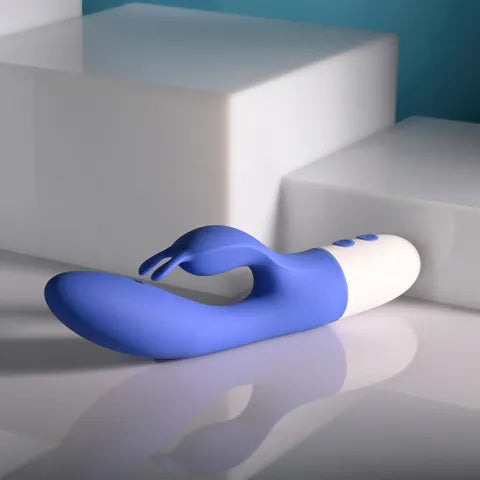 Evolved FUNNY BUNNY USB Rechargeable Rabbit Vibrator Blue 20 cm Evolved
