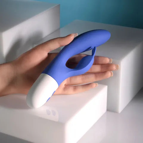 Evolved FUNNY BUNNY USB Rechargeable Rabbit Vibrator Blue 20 cm Evolved