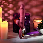 Evolved BURSTING WITH PLEASURE USB Rechargeable Vibrator With Tapping Clitoral Stimulator Red 25.4 cm Evolved