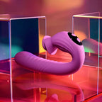 Evolved DEEP ECSTASY USB Rechargeable Thrusting & Tapping Vibrator Purple 16.5 cm Evolved