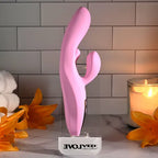 Evolved PUSH THE BUTTON USB Rechargeable Rabbit Vibrator With G Spot Bud Pink 23.5 cm Evolved