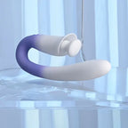Evolved SPRING LOADED USB Rechargeable Multi Tapping Vibrator White / Purple 23 cm Evolved