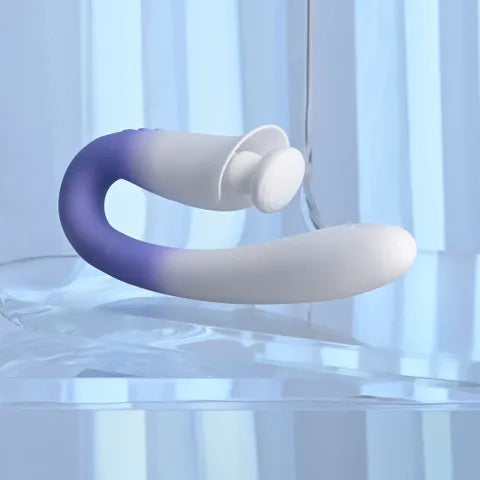 Evolved SPRING LOADED USB Rechargeable Multi Tapping Vibrator White / Purple 23 cm Evolved Main image