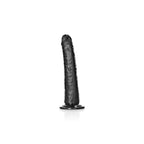 Shots Toys REALROCK Realistic Slim Dildo With Suction Cup 8 Inch Black Shots Toys