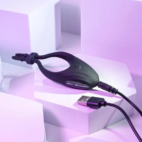 Zero Tolerance Perfect Fit USB Rechargeable Vibrating Lasso Cock Ring Zero Tolerance