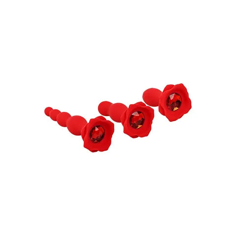 Adam & Eve BOOTY BOUQUET Red Anal Training Red Adam & Eve