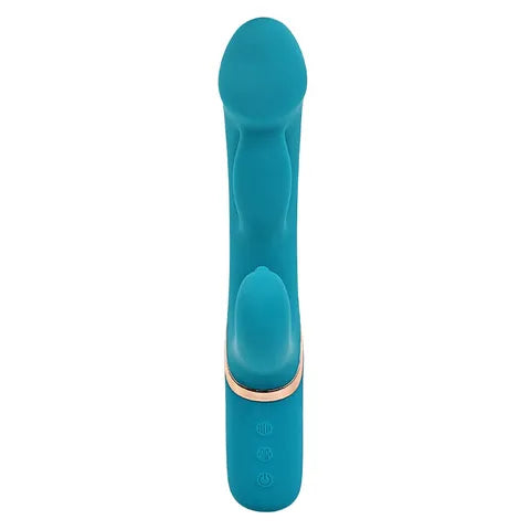 Adam & Eve SIRENS EMBRACE USB Rechargeable Inflatable Rabbit Vibrator Teal 24 cm Adam & Eve