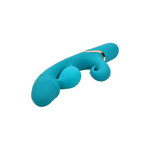 Adam & Eve SIRENS EMBRACE USB Rechargeable Inflatable Rabbit Vibrator Teal 24 cm Adam & Eve Main image