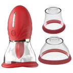 LuvPump Adoramor USB Rechargeable Licking  & Suction Pussy Pump Red LuvPump