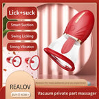 LuvPump Adoramor USB Rechargeable Licking  & Suction Pussy Pump Red LuvPump