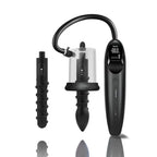 LuvPump RosCup Pro Smart Rosebud Pump Black USB Rechargeable Anal Pump With Vibrating Probe LuvPump