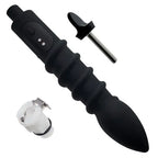 LuvPump RosCup Pro Smart Rosebud Pump Black USB Rechargeable Anal Pump With Vibrating Probe LuvPump