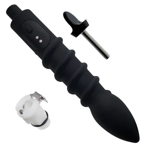 LuvPump RosCup Pro Smart Rosebud Pump Black USB Rechargeable Anal Pump With Vibrating Probe LuvPump