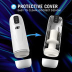 Blush Novelties M For Men Robo Bator USB Rechargeable Vibrating Auto Stroker White Blush Novelties
