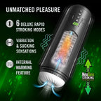 Blush Novelties M For Men Master Blaster USB Rechargeable Vibrating & Sucking Auto Stroker Blush Novelties