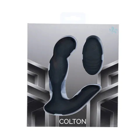 Maia COLTON USB Rechargeable Vibrating Prostate Massager With Wireless Remote Black Maia Toys